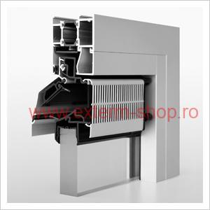 Grila ventilatie geam AR 75/ 44mm x 921mm /  gri antracit